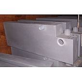Holding Tank Black 39 Gallon with Flush Fitting - 601848-04 