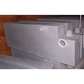 Holding Tank Black 39 Gallon with Flush Fitting - 601848-04 