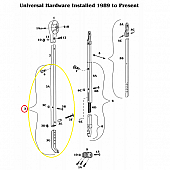 Awning Satin Front/Rear Main Arm Tube Assembly 71620F/R