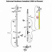 Awning Satin Rafter Arm Bar - 717100