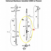 Awning Satin Rafter Arm Tube Assembly - 718210