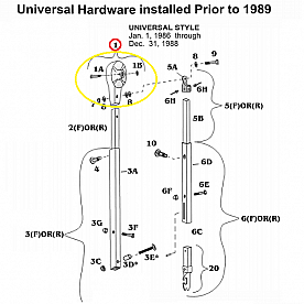 Awning Head Casting Assembly, Standard with Red Logo - 215201