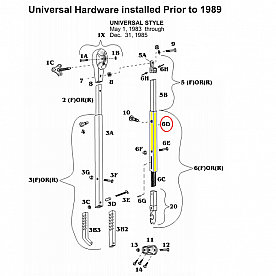 Bright Rafter Arm Tube - 218200