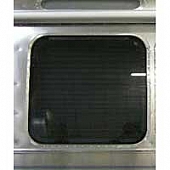 Side Window Glass Curved with Frame 30-1/2 inch x 28-3/4 inch - 371380