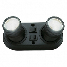 AP Products Europa Reading Light with Clear Lens - Surface Mount Black