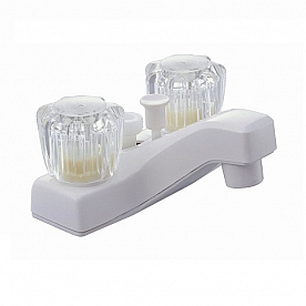 Averen Relaqua Faucet 2 Handle White Plastic for Lavatory AL-4201W