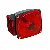Bargman 6-Function Trailer Tail Light Rectangular with Red Lens