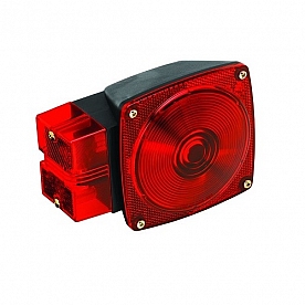 Bargman 7-Function Trailer Tail Light Rectangular with Red Lens 6.09 Inch Length  - 2823294