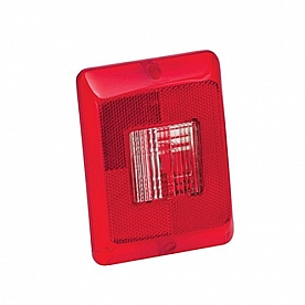 Bargman Trailer Light Lens for Horizontal 84/ 85/ 86 Series Tail Lights Clear Center/ Red Border