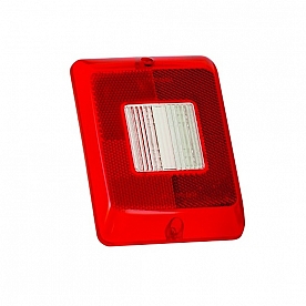 Bargman Trailer Light Lens for Vertical 84/ 85/ 86 Series Tail Lights Clear Center/ Red Border