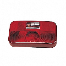 Bargman Trailer Stop/ Tail/ Backup/ Turn Light with Red Lens Rectangular