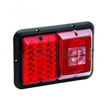 Bargman Trailer Stop/ Tail/ Turn Light Red LED/ Incandescent Bulb Rectangular
