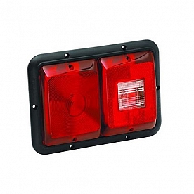 Bargman Trailer Stop/ Tail/ Turn Light Red Lens Rectangular