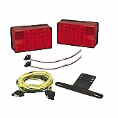 Bargman Trailer Tail Light Kit LED Bulb with Red Lens Rectangular