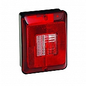 Bargman Trailer Tail Light Rectangular Incandescent Red