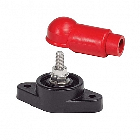 Blue Sea Busbar Stud, Powerpost With Red Cover