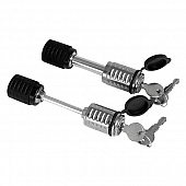 C.T Johnson 1/2 inch Hitch Lock for 1-1/4 inch Receiver & 2.5 inch Lever Style Coupler Lock - RHC24