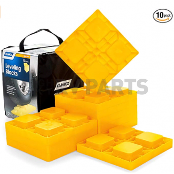 Camco Leveling Interlocking Block Plastic - Set 10 - 44506
