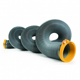  Camco Sewer Hose 15' Length - with Built In Clamp - 39901