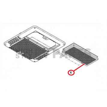 Coleman Mach Air Conditioner Ceiling Assembly Grille - 8330-3951