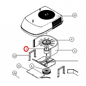 Coleman Mach Air Conditioner Condenser Fan Motor - 1468-3099