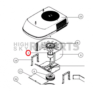 Coleman Mach Air Conditioner Condenser Fan Motor - 1468-3099