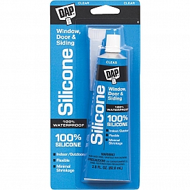DAP Adhesive Sealant 2.8 oz. Clear Indoor or Outdoor Use