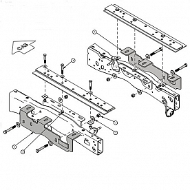 Demco RV Fifth Wheel Trailer Hitch Frame Brackets SL Series 8553017 for Ford