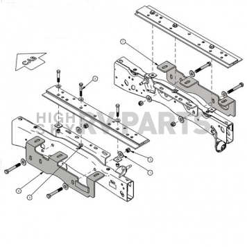 Demco RV Fifth Wheel Trailer Hitch Frame Brackets SL Series 8553017 for Ford