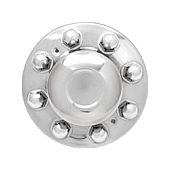 Dicor Corp. Wheel Simulator Axle Cover Stainless Steel Front - V160G4-FHC