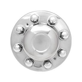 Dicor Corp. Wheel Simulator Axle Cover Stainless Steel Front - V160G4-FHC