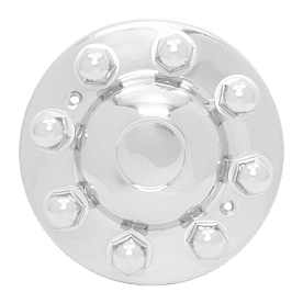 Dicor Corp. Wheel Simulator Axle Cover Stainless Steel Front - V160GM-FHC