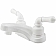 Dura Faucet Classical Series 2 Teapot Handle White Plastic for Lavatory DF-PL700C-WT
