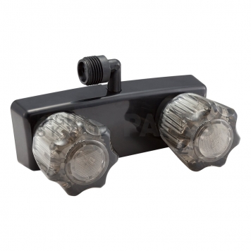 Dura Faucet Shower Control Valve with Crystal Acrylic Knob Handle - Black - DF-SA100S1-BK