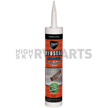 Dyco Paints Caulk Sealant Dyoseal 10.1 oz. White Paintable