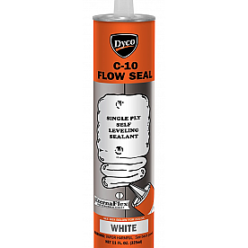 Dyco Paints Roof Caulk Sealan Flow Seal 11 oz. White
