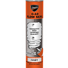 Dyco Paints Roof Caulk Sealant Flow Seal 11 oz. Ivory