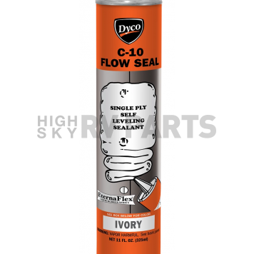 Dyco Paints Roof Caulk Sealant Flow Seal 11 oz. Ivory