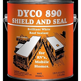 Dyco SHIELD & SEAL Brilliant White Roof Sealant White 1 Gallon