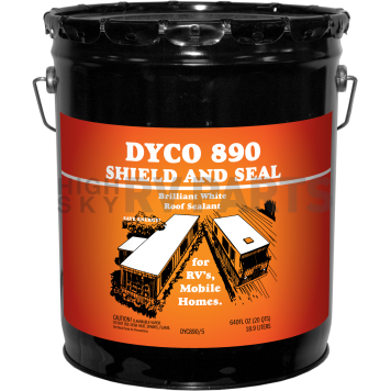 Dyco SHIELD & SEAL Brilliant White Roof Sealant 5 Gallon