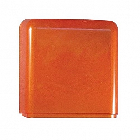 Fasteners Unlimited Porch Light Lens - Amber - 89-207A 