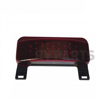 Fasteners Unlimited Tail Light LED Rectangular with License Plate Bracket Black - 003-81LBM1