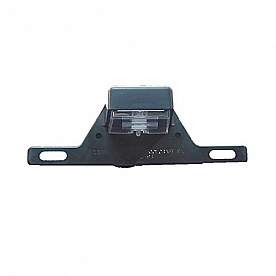 License Plate Bracket with Light - Molded Black - 003-70B