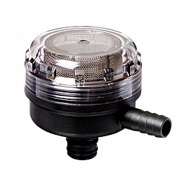 FloJet In-Line Strainer-Filter 1/2 inch Hose Barb Inlet x Quad Port 90 Degree Outlet 01740012A