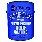 Heng's Industries RV Roof Coating White Fibered 1 Gallon