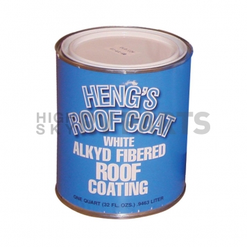 Heng's Industries RV Roof Coating White Fibered 1 Quart
