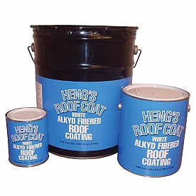 Heng's Industries RV Roof Coating Fibered Aluminum 5 Gallon 