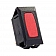 JR Products 12 Volt Power Indicator Light Red Illuminated Light, Black 12725