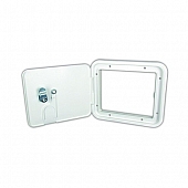 JR Products Electrical Access Door Polar White Key Lock