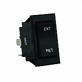 JR Products Fifth Wheel Tongue Jack Switch, Mom-On/Off/Mom-On - Black - 13635